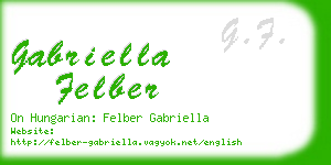 gabriella felber business card